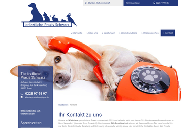 kleintierpraxis-schwarz-bonn.de/kontakt - Tiermedizin Bonn