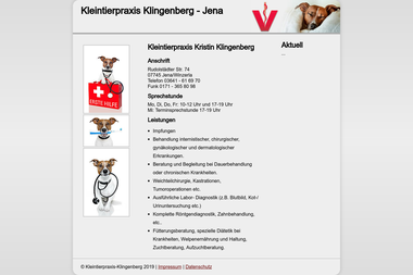 kleintierpraxis-klingenberg.de - Tiermedizin Jena