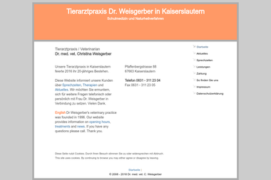 tierarztpraxis-weisgerber.de - Tiermedizin Kaiserslautern