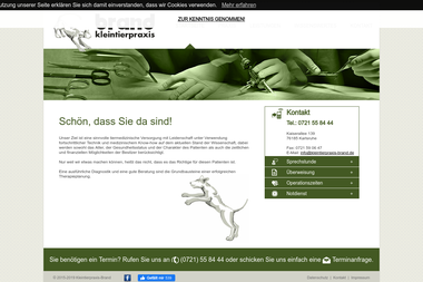 kleintierpraxis-brand.de - Tiermedizin Karlsruhe