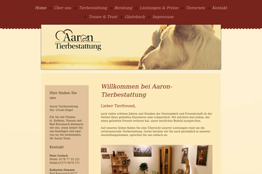aaron-tierbestattung.de - Tiermedizin Koblenz