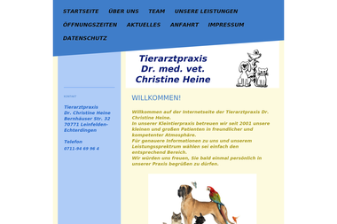 tierarztpraxis-heine.de - Tiermedizin Leinfelden-Echterdingen