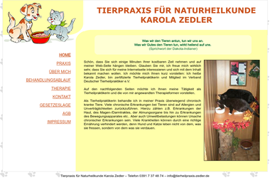 tierheilpraxis-zedler.de - Tiermedizin Magdeburg
