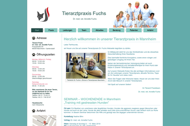 tierarztpraxis-fuchs.de - Tiermedizin Mannheim