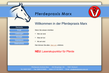 pferdepraxis-marx.de - Tiermedizin Mosbach