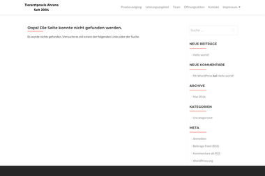 tierarztpraxis-ahrens.de/index2.html - Tiermedizin Papenburg