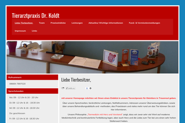tierarztpraxis-koldt.de - Tiermedizin Traunreut