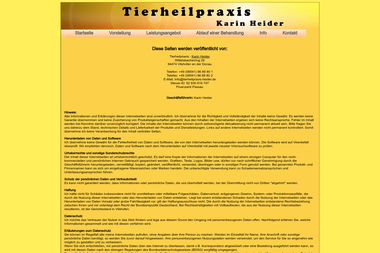 tierheilpraxis-heider.de/Impressum.php - Tiermedizin Vilshofen An Der Donau
