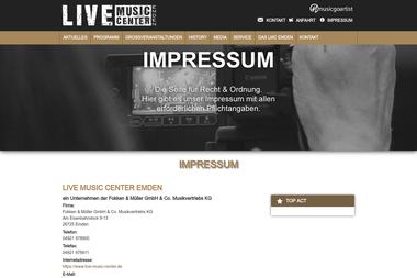 live-music-center.de/live-music-center-emden-impressum - Tonstudio Emden