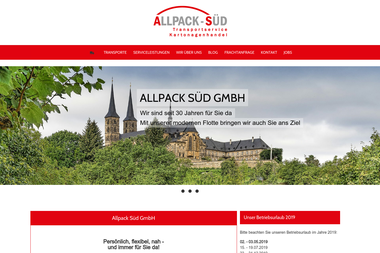 allpack-sued.de - Umzugsunternehmen Bamberg