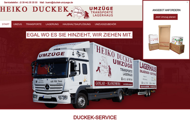 duckek-umzuege.de - Umzugsunternehmen Goslar