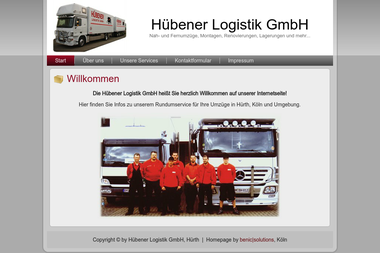 huebener-logistik.de - Umzugsunternehmen Hürth