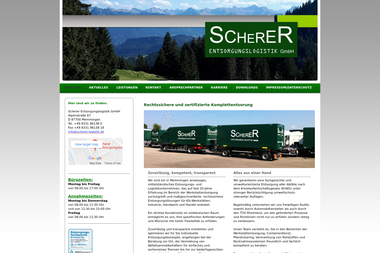 scherer-logistik.de - Umzugsunternehmen Memmingen