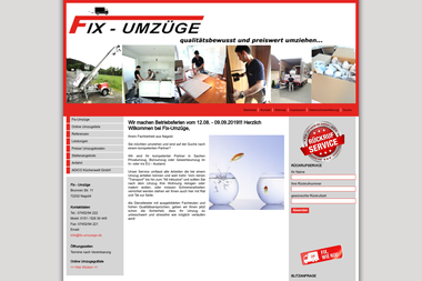 fix-umzuege.de - Umzugsunternehmen Nagold
