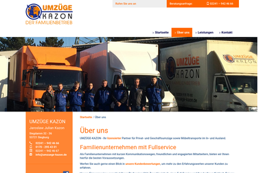 umzuege-kazon.de/umzuege-kazon-familienunternehmen.aspx - Umzugsunternehmen Niederkassel