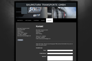 baumstark-transporte-gmbh.de/kontakt - Umzugsunternehmen Plattling