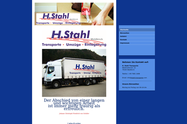 stahl-transporte.com - Umzugsunternehmen Waldkirch