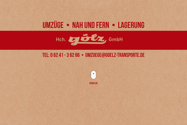 goelz-transporte.de - Umzugsunternehmen Worms