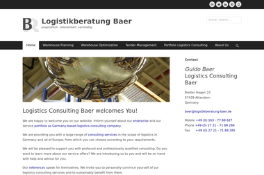 logistikberatung-baer.de - Unternehmensberatung Attendorn