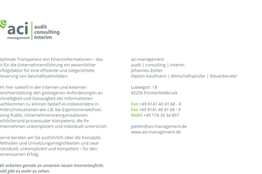 aci-management.de - Unternehmensberatung Fürstenfeldbruck
