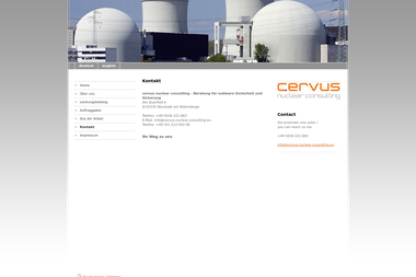 cervus-nuclear-consulting.eu/deutsch/kontakt - Unternehmensberatung Neustadt Am Rübenberge