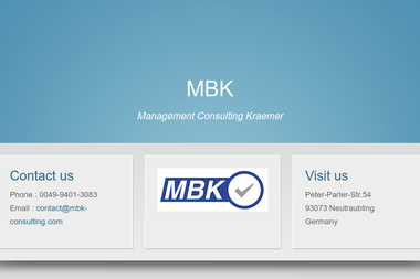mbk-consulting.com - Unternehmensberatung Neutraubling