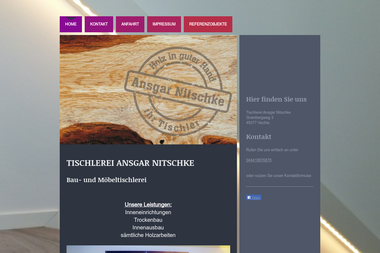 tischlerei-ansgar-nitschke.de - Unternehmensberatung Vechta