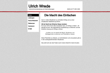 ulrich-wrede.com - Unternehmensberatung Walsrode