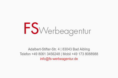 fs-werbeagentur.de - Werbeagentur Bad Aibling