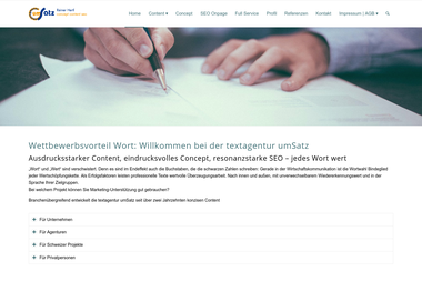 textagentur.um-satz.de - Werbeagentur Herrenberg
