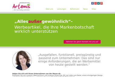 artemis-werbeartikel.de - Werbeagentur Quickborn