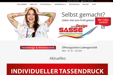 sasse-textildesign.de - Werbeagentur Rinteln