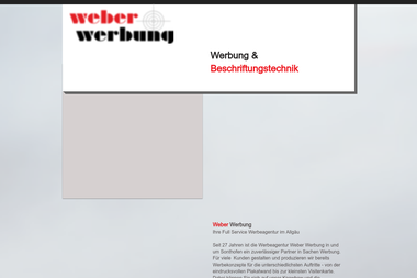 weber-werbung-sonthofen.de - Werbeagentur Sonthofen