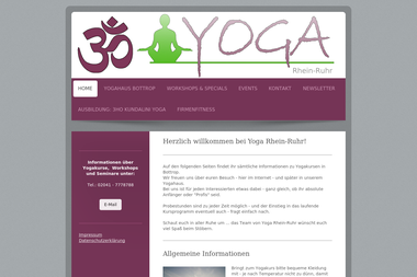 yoga-rhein-ruhr.de - Yoga Studio Bottrop