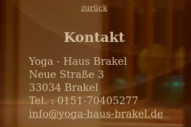 yoga-haus-brakel.de/kontakt.html - Yoga Studio Brakel