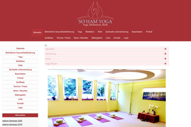 so-ham-yoga.de - Yoga Studio Niederkassel