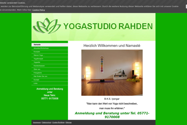 yogastudio-rahden.de - Yoga Studio Rahden