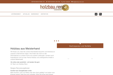 holzbau-renz.com - Zimmerei Kirchheim Unter Teck