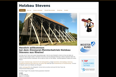holzbau-stevens.de - Zimmerei Rheine