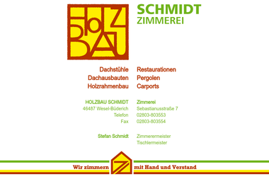 holzbau-schmidt.de - Zimmerei Wesel