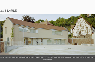 klaerle-architektur.de - Architektur Bad Mergentheim