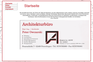 architektur-owczarski.de - Architektur Petershagen
