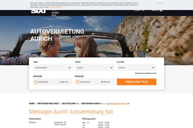 sixt.de/mietwagen/deutschland/aurich/aurich - Autoverleih Aurich