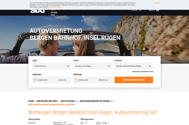 sixt.de/mietwagen/deutschland/bergen-auf-ruegen/bergen-insel-ruegen - Autoverleih Bergen Auf Rügen