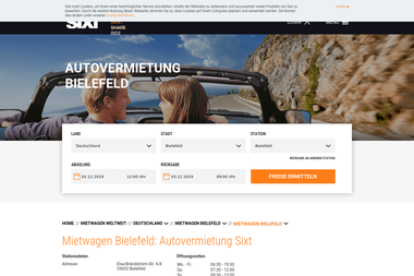 sixt.de/mietwagen/deutschland/bielefeld/bielefeld - Autoverleih Bielefeld
