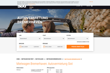 sixt.de/mietwagen/deutschland/bremerhaven/bremerhaven-a2de - Autoverleih Bremerhaven