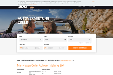 sixt.de/mietwagen/deutschland/celle/celle - Autoverleih Celle