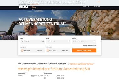 sixt.de/mietwagen/deutschland/delmenhorst/delmenhorst-zentrum - Autoverleih Delmenhorst