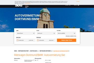 sixt.de/mietwagen/deutschland/dortmund/dortmund-bmw-niederlassung - Autoverleih Dortmund