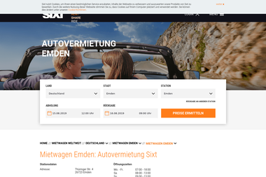 sixt.de/mietwagen/deutschland/emden/emden - Autoverleih Emden